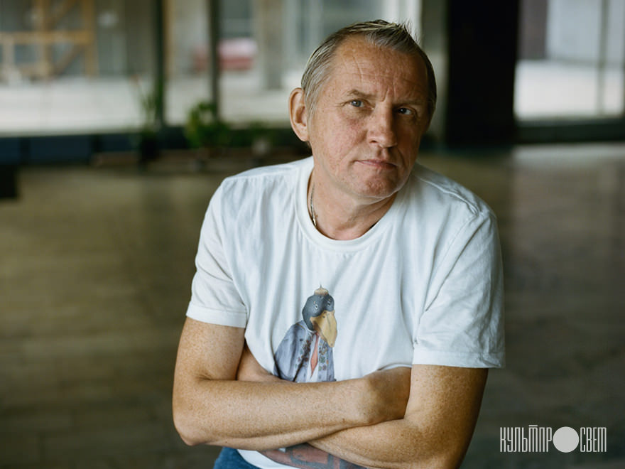 С актером и музыкантом Олегом Гаркушей